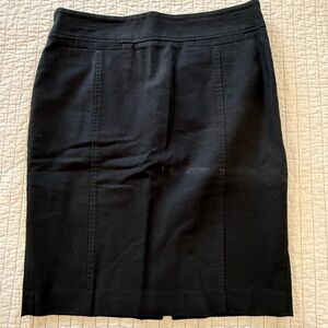 LOFT Elegant Black Pencil Skirt
